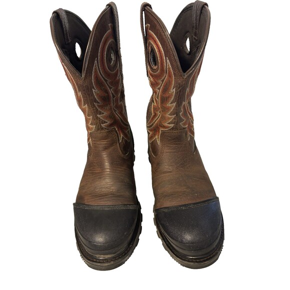 Size 8 W Men's Durango Maverick XP Steel Toe Western Work Boots DDB0425 - Picture 1 of 9